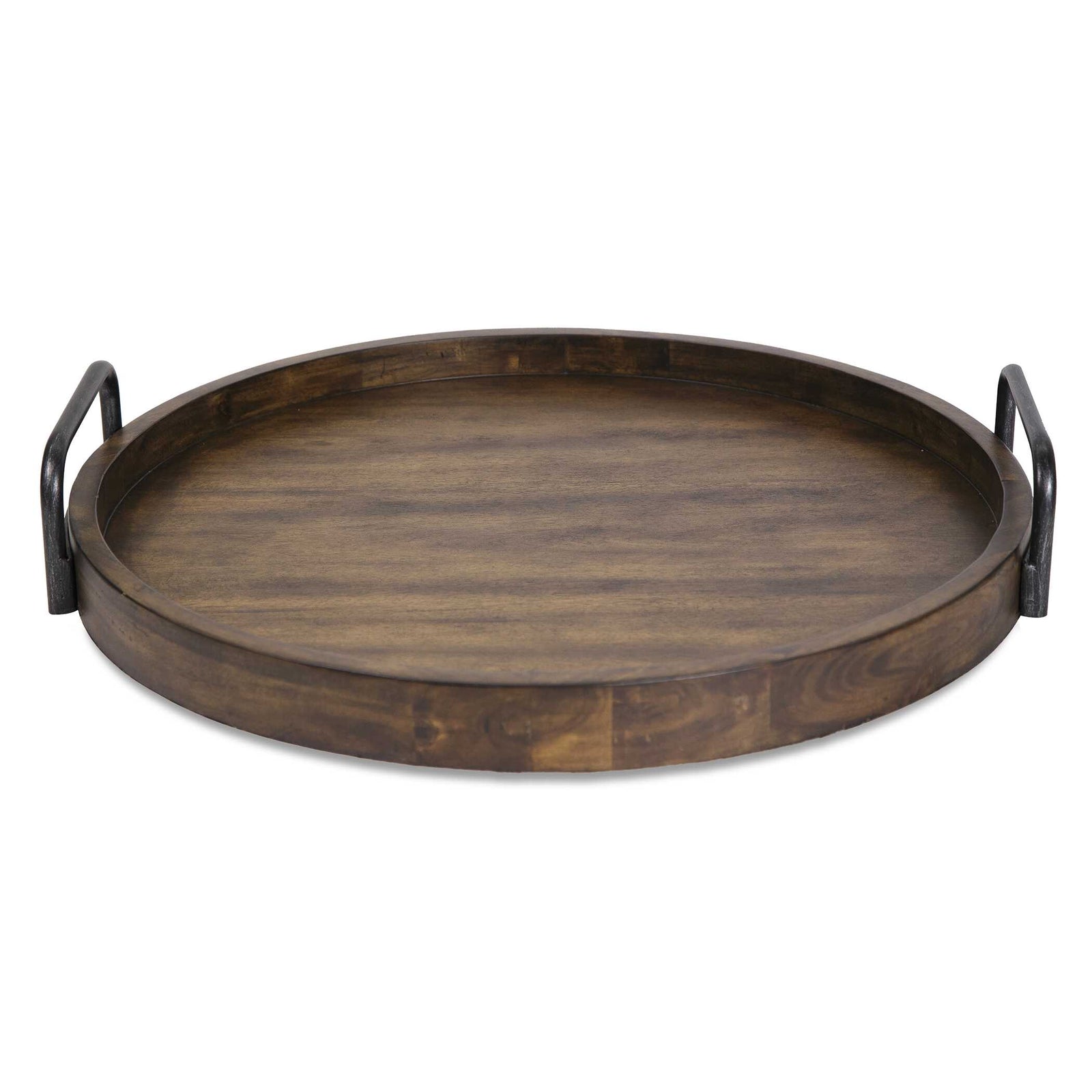 American Home Furniture Uttermost Reine Round Wooden Tray