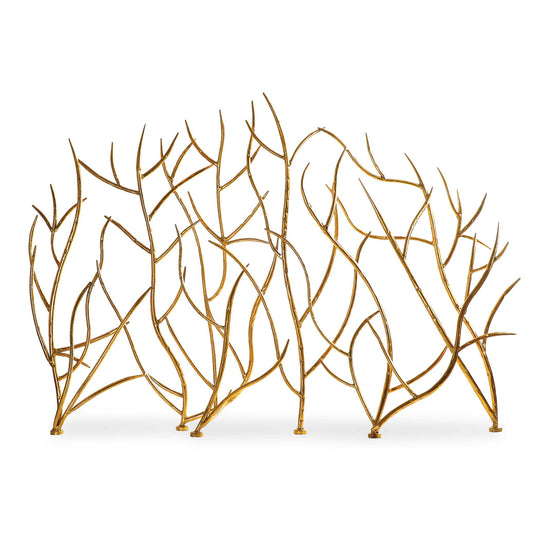 American Home Furniture Uttermost Gold Branches Decorative Fireplace Screen