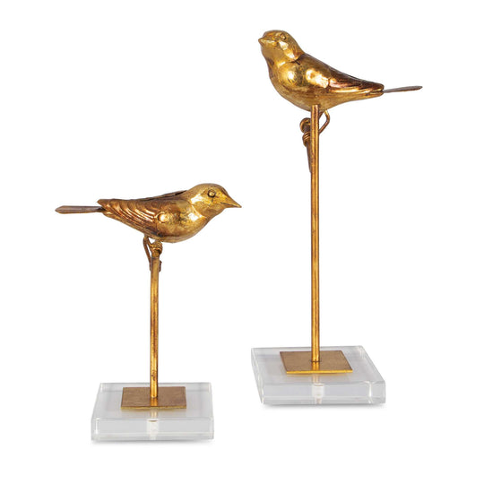 American Home Furniture Uttermost Passerines Bird Sculptures Set of 2