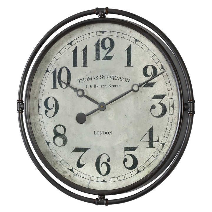 American Home Furniture Uttermost Nakul Industrial Wall Clock