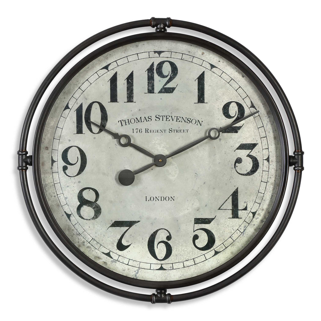 American Home Furniture Uttermost Nakul Industrial Wall Clock