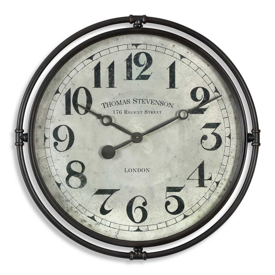 American Home Furniture Uttermost Nakul Industrial Wall Clock