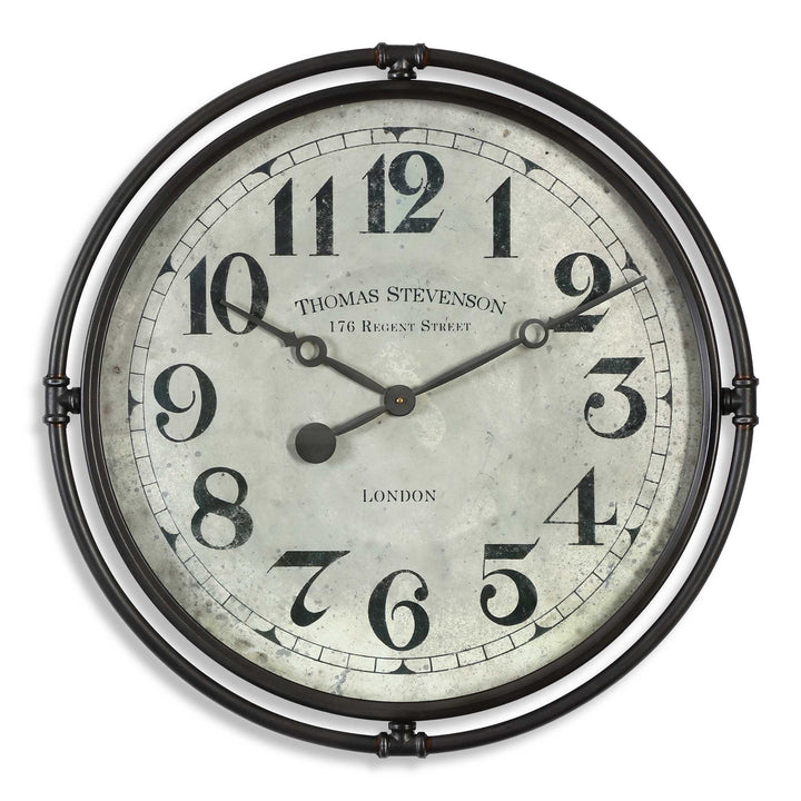 American Home Furniture Uttermost Nakul Industrial Wall Clock