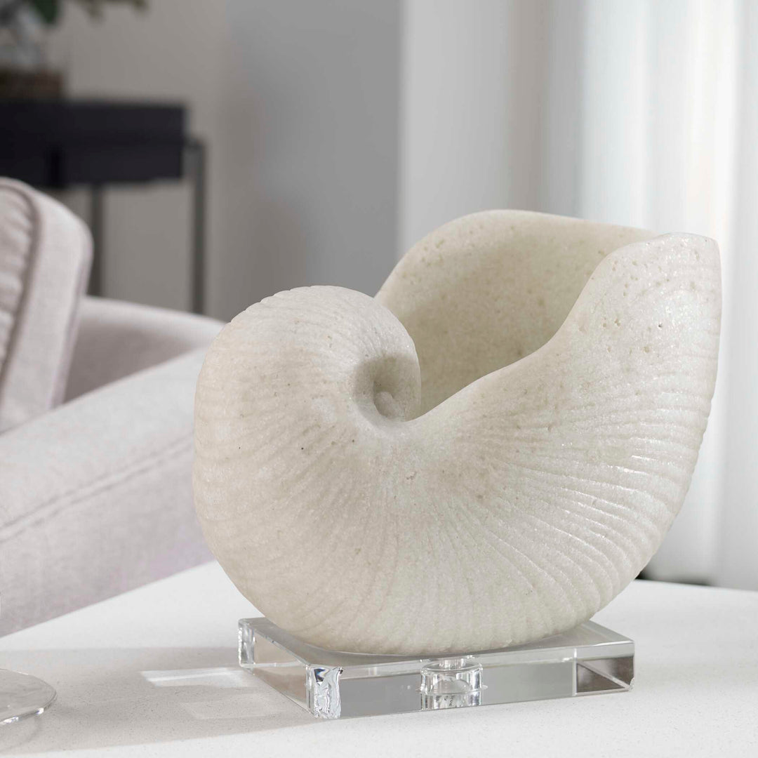 American Home Furniture Uttermost Nautilus Shell Sculpture