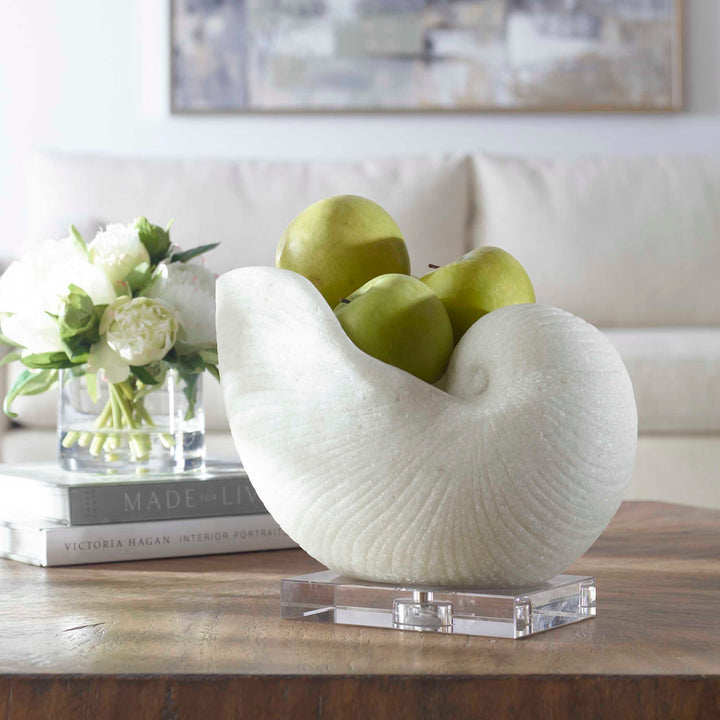 American Home Furniture Uttermost Nautilus Shell Sculpture