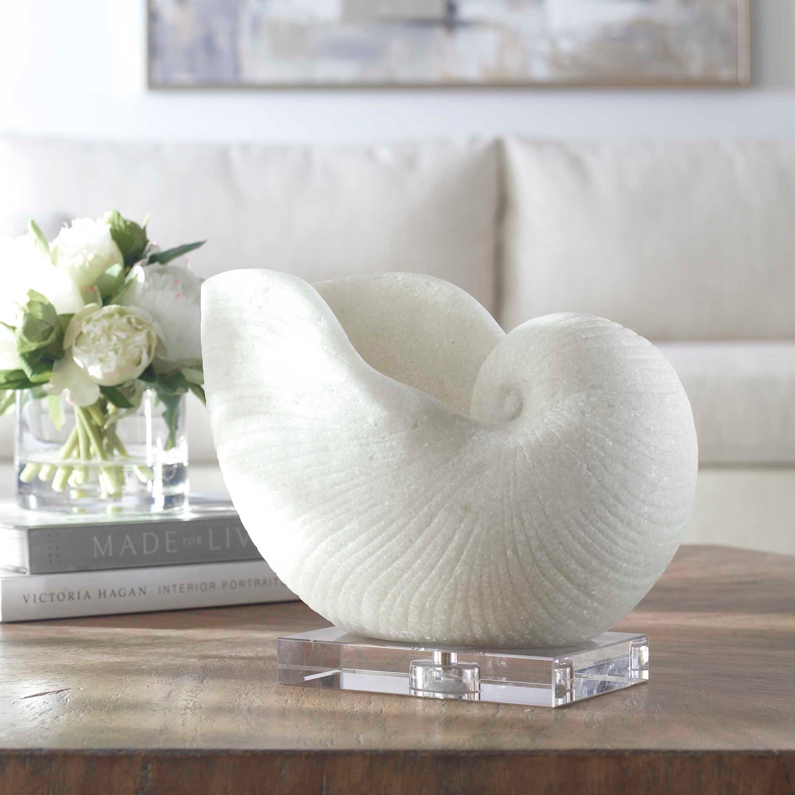 American Home Furniture Uttermost Nautilus Shell Sculpture