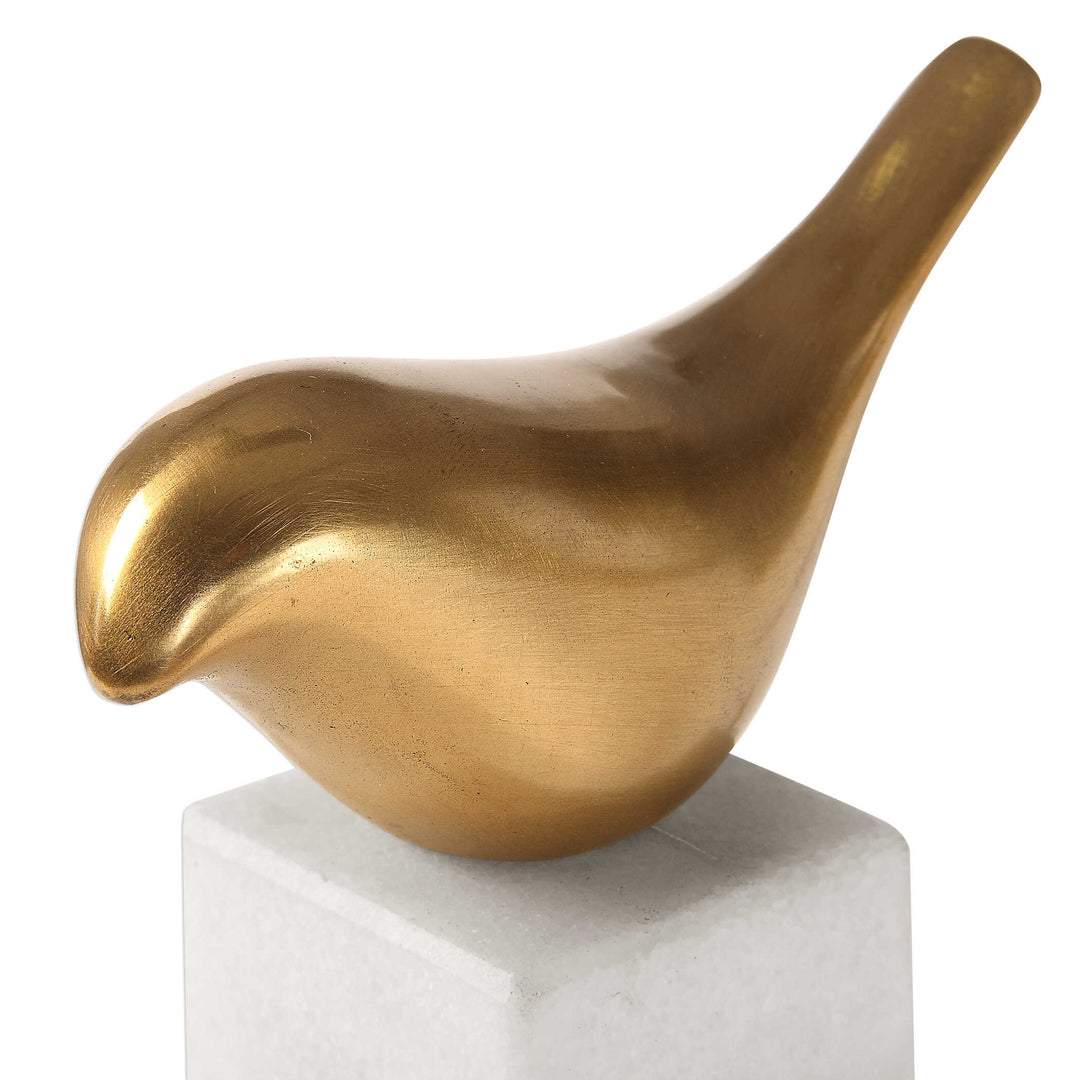 American Home Furniture Uttermost Songbirds Brass Sculpture