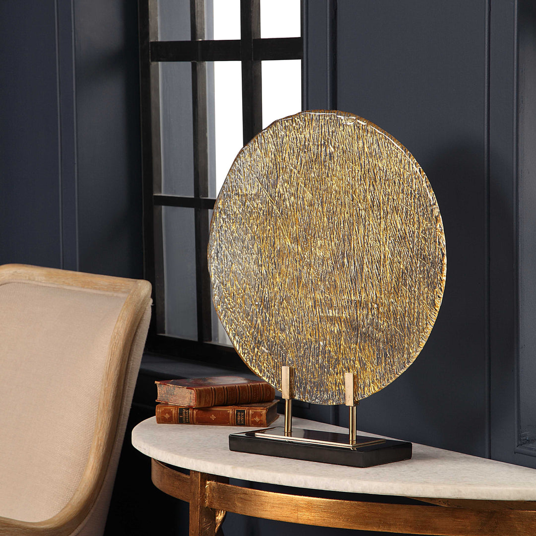 American Home Furniture Uttermost Layan Art Glass Charger