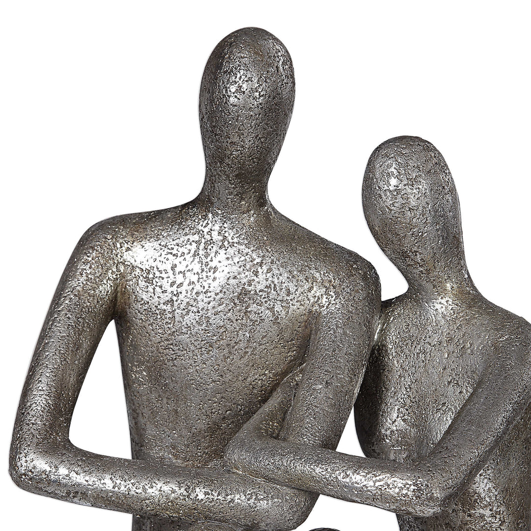 American Home Furniture Uttermost Courtship Antique Nickel Figurine