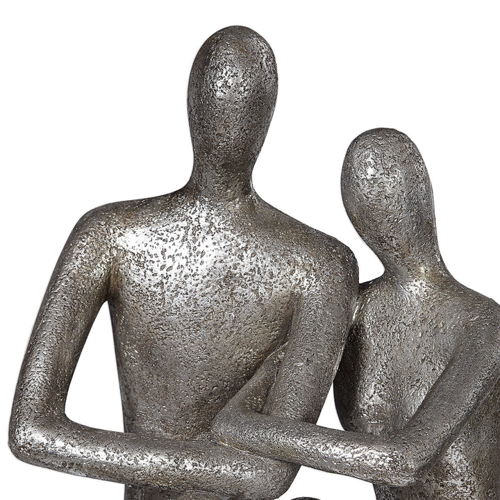 American Home Furniture Uttermost Courtship Antique Nickel Figurine
