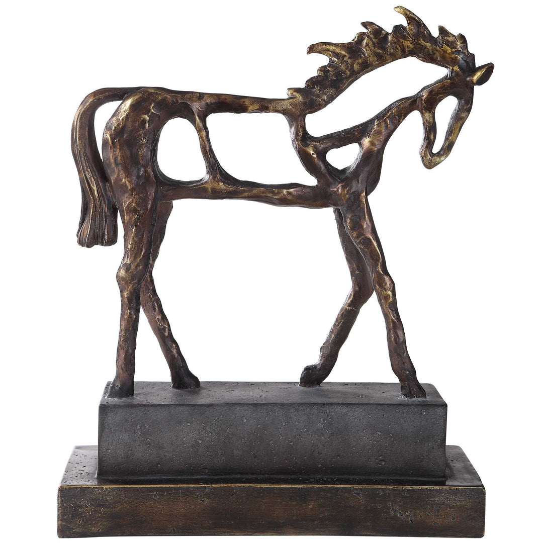 American Home Furniture Uttermost Titan Horse Sculpture