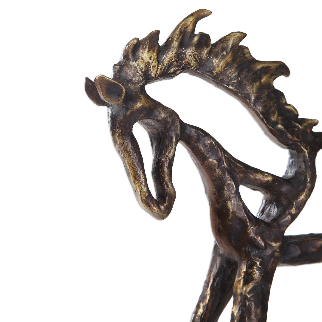 American Home Furniture Uttermost Titan Horse Sculpture