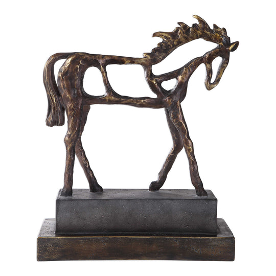 American Home Furniture Uttermost Titan Horse Sculpture