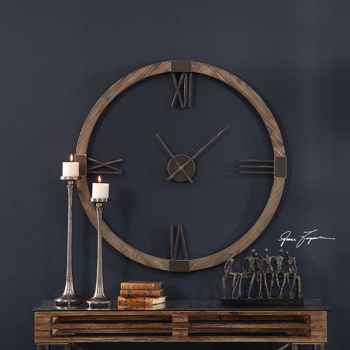 American Home Furniture Uttermost Marcelo Modern Wall Clock