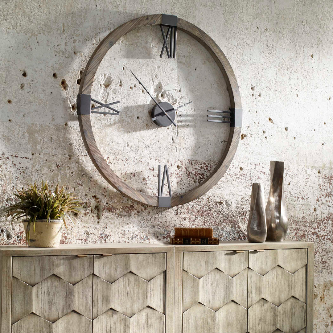 American Home Furniture Uttermost Marcelo Modern Wall Clock