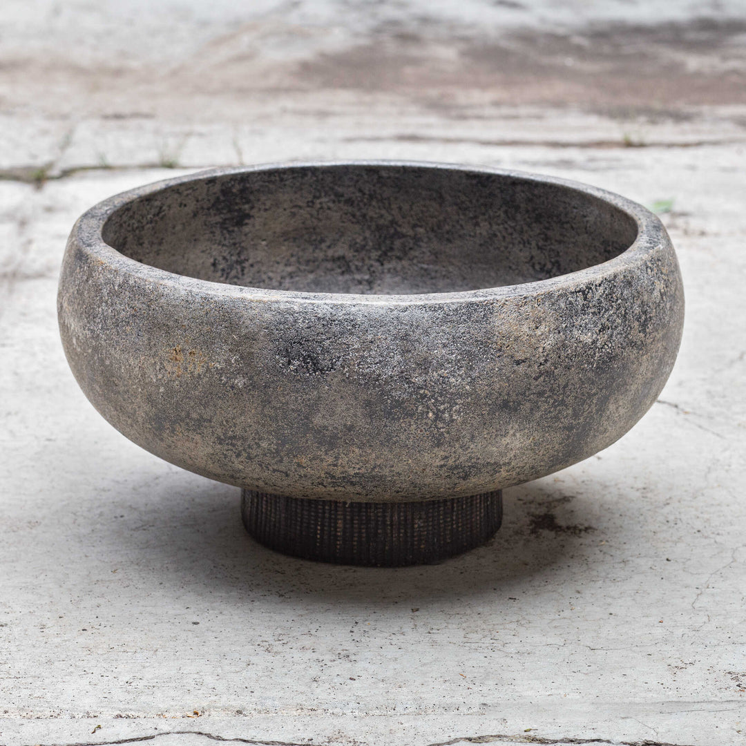 American Home Furniture Uttermost Brixton Aged Black Bowl