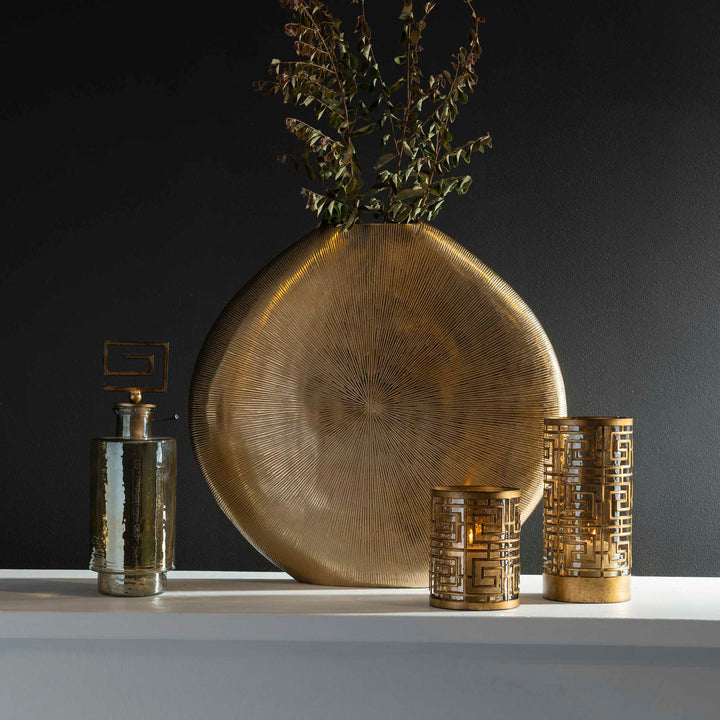 American Home Furniture Uttermost Gretchen Gold Vase