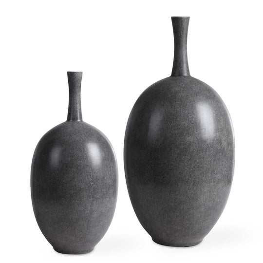 American Home Furniture Uttermost Riordan Modern Vases, Set of 2