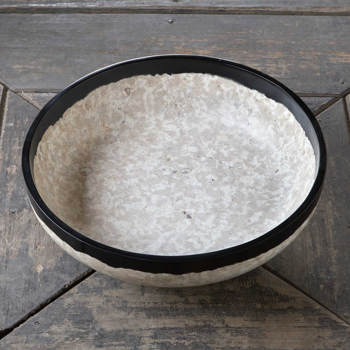 American Home Furniture Uttermost Rastia Terrazzo Bowl