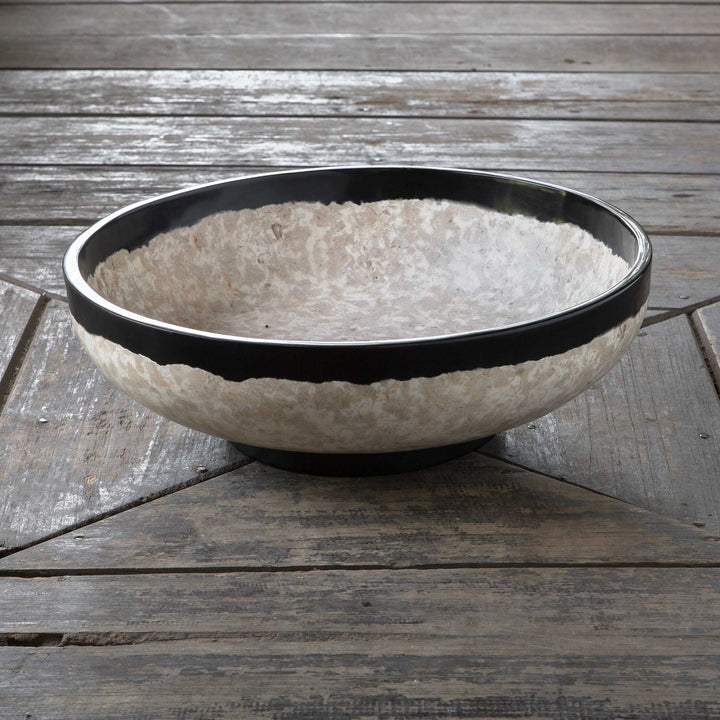 American Home Furniture Uttermost Rastia Terrazzo Bowl