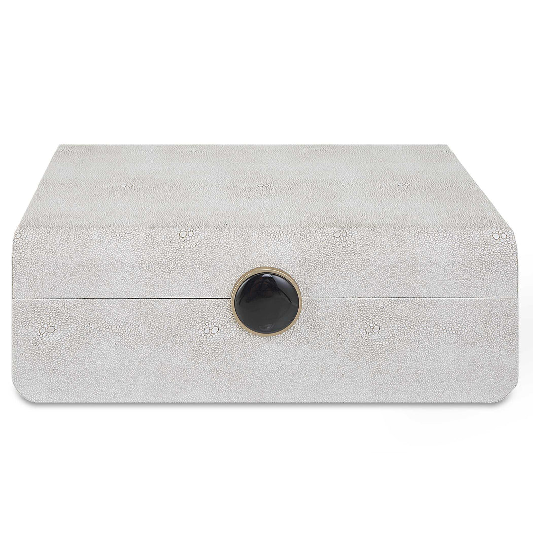 Lalique White Shagreen Box - AmericanHomeFurniture