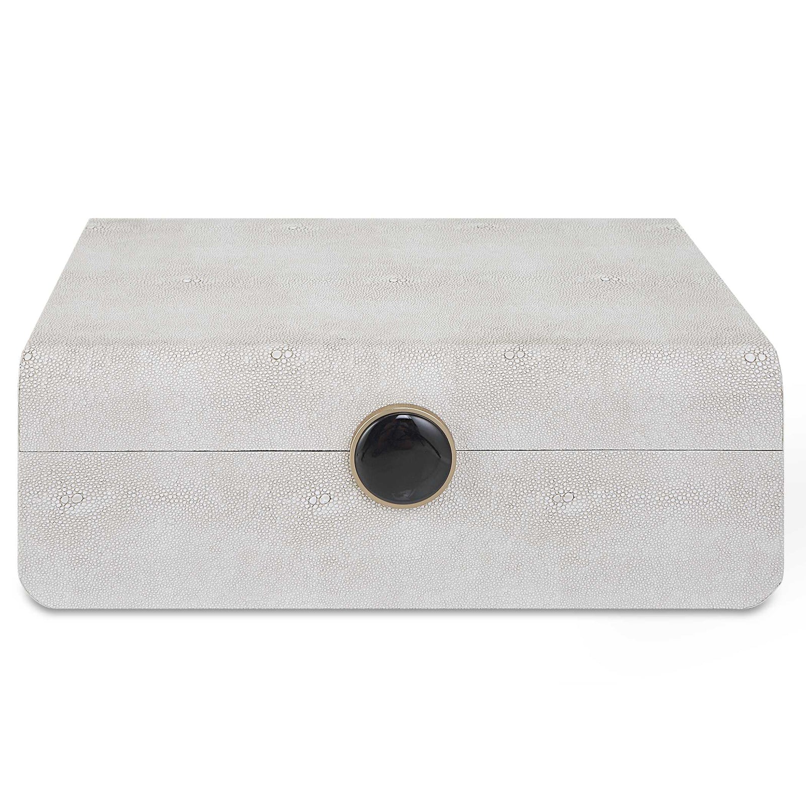 American Home Furniture Uttermost Lalique White Shagreen Box