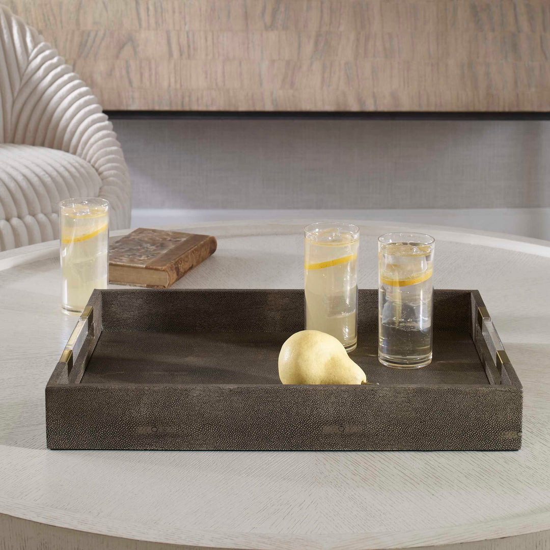 American Home Furniture Uttermost Wessex Gray Tray