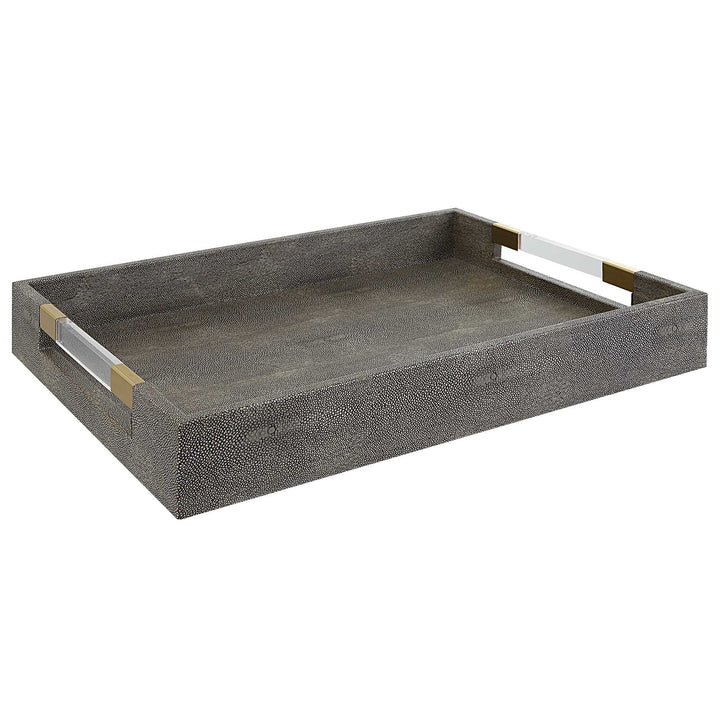 American Home Furniture Uttermost Wessex Gray Tray