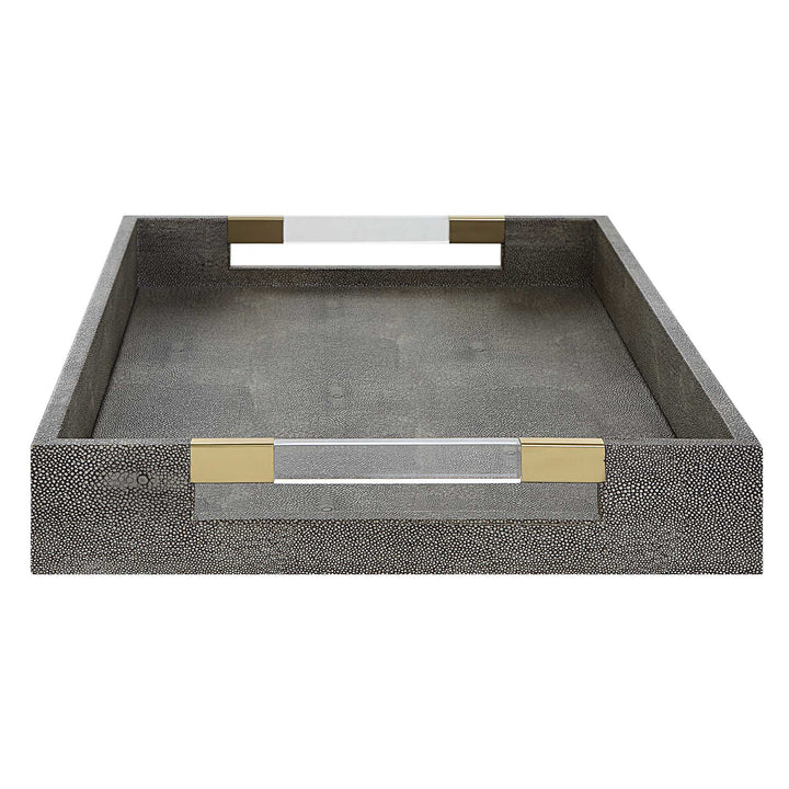 American Home Furniture Uttermost Wessex Gray Tray