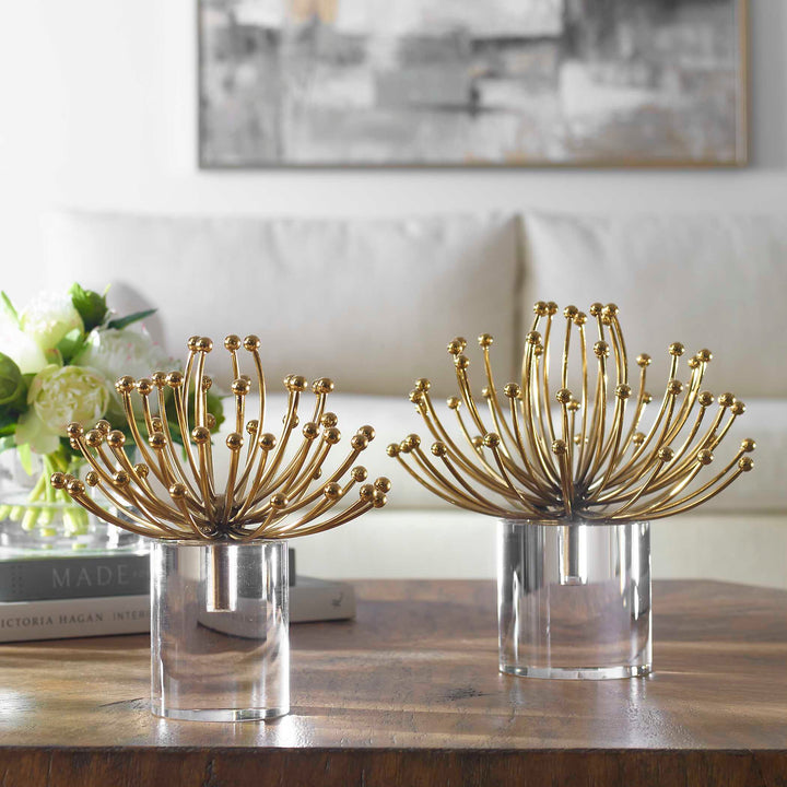 American Home Furniture Uttermost Aga Modern Sculptures Set of 2