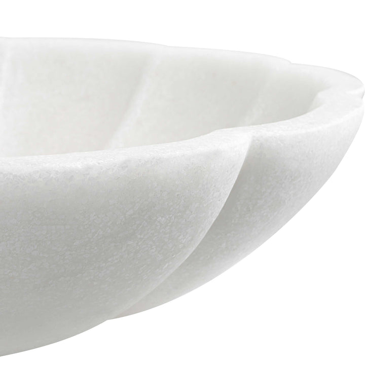 American Home Furniture Uttermost Petal Ivory Ricestone Bowl