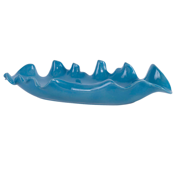 American Home Furniture Uttermost Ruffled Feathers Blue Bowl