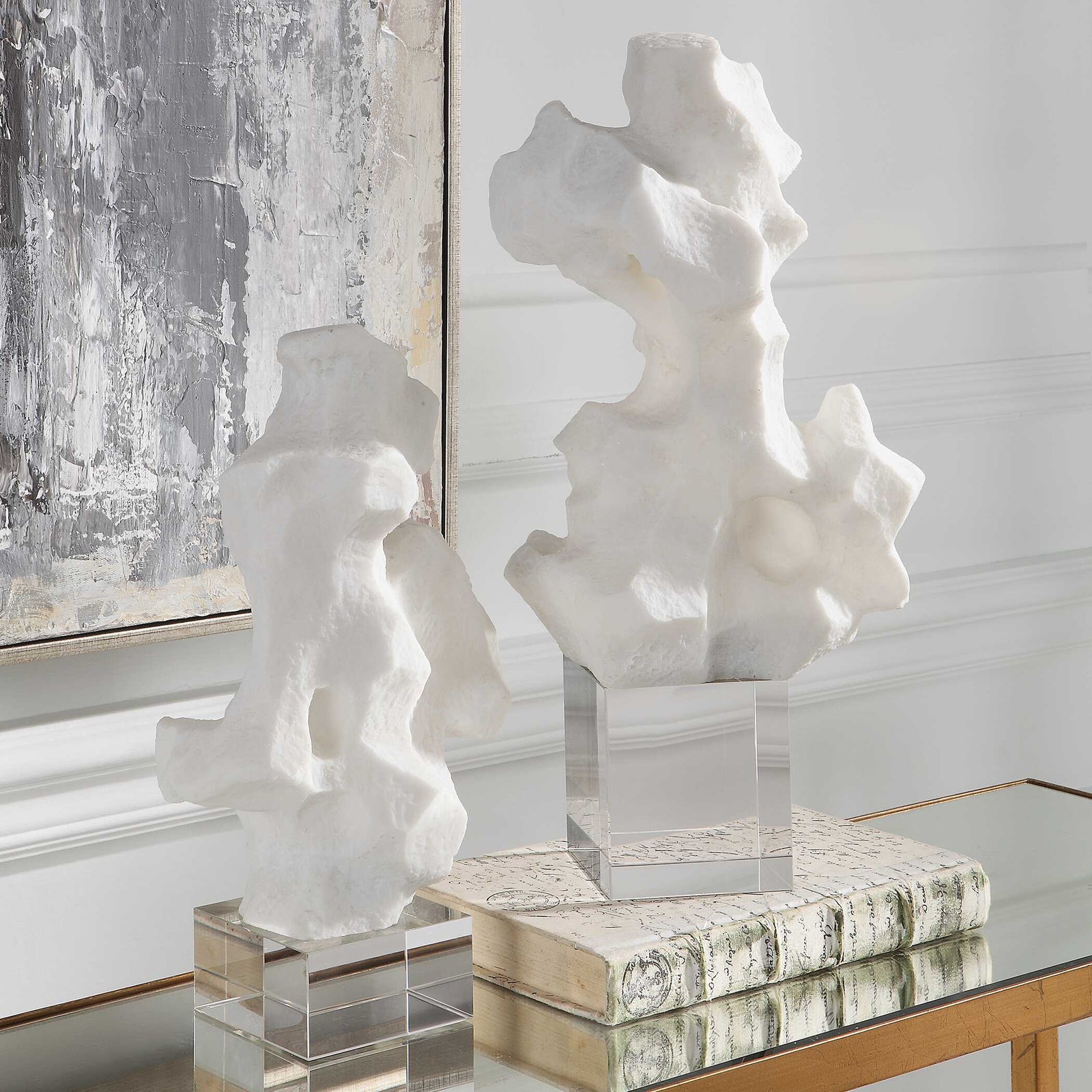 American Home Furniture Uttermost Remnant Sculptures Set of 2