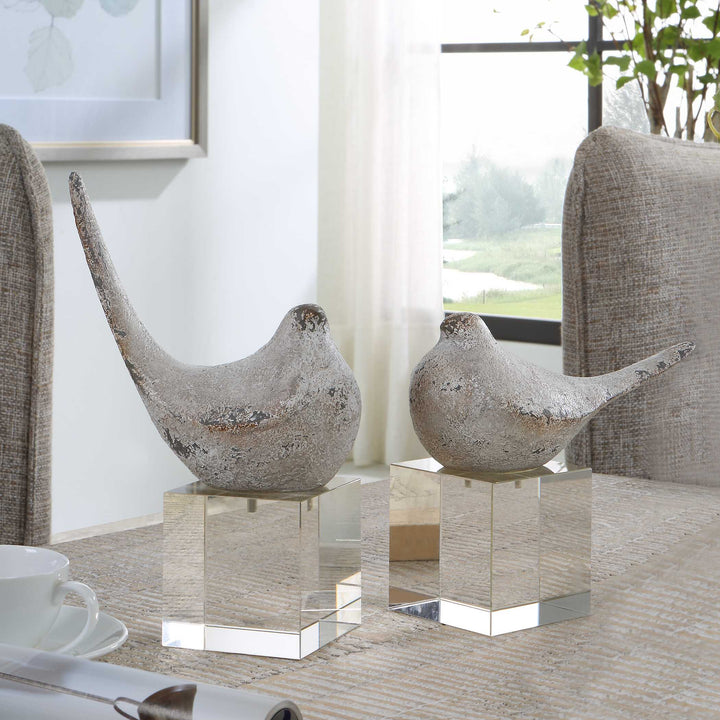 American Home Furniture Uttermost Better Together Bird Sculptures Set of 2