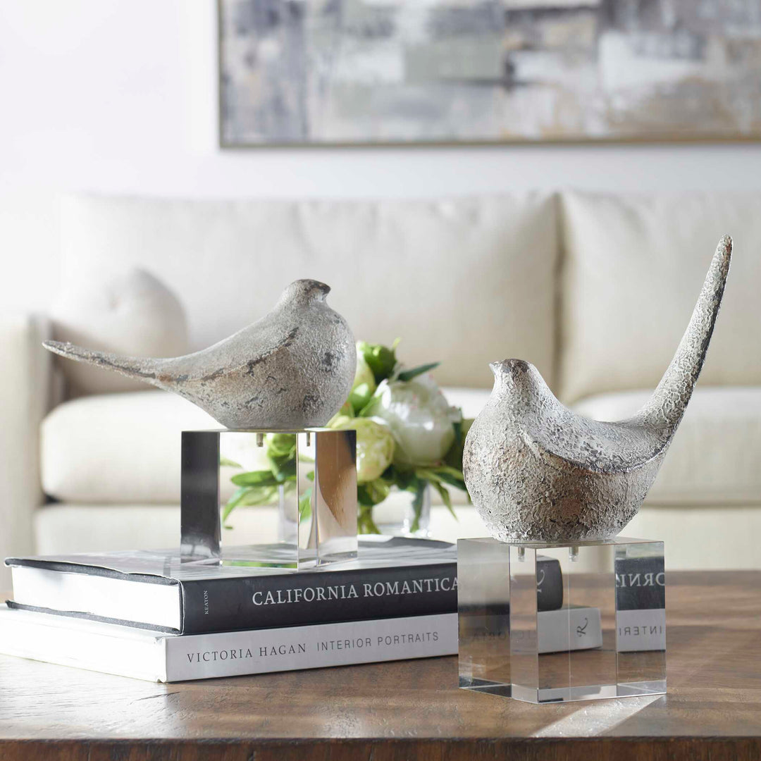 American Home Furniture Uttermost Better Together Bird Sculptures Set of 2