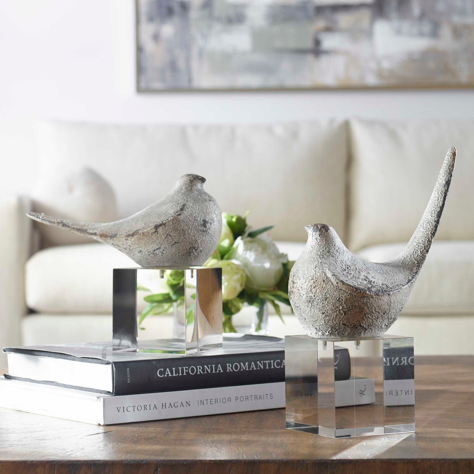 American Home Furniture Uttermost Better Together Bird Sculptures Set of 2