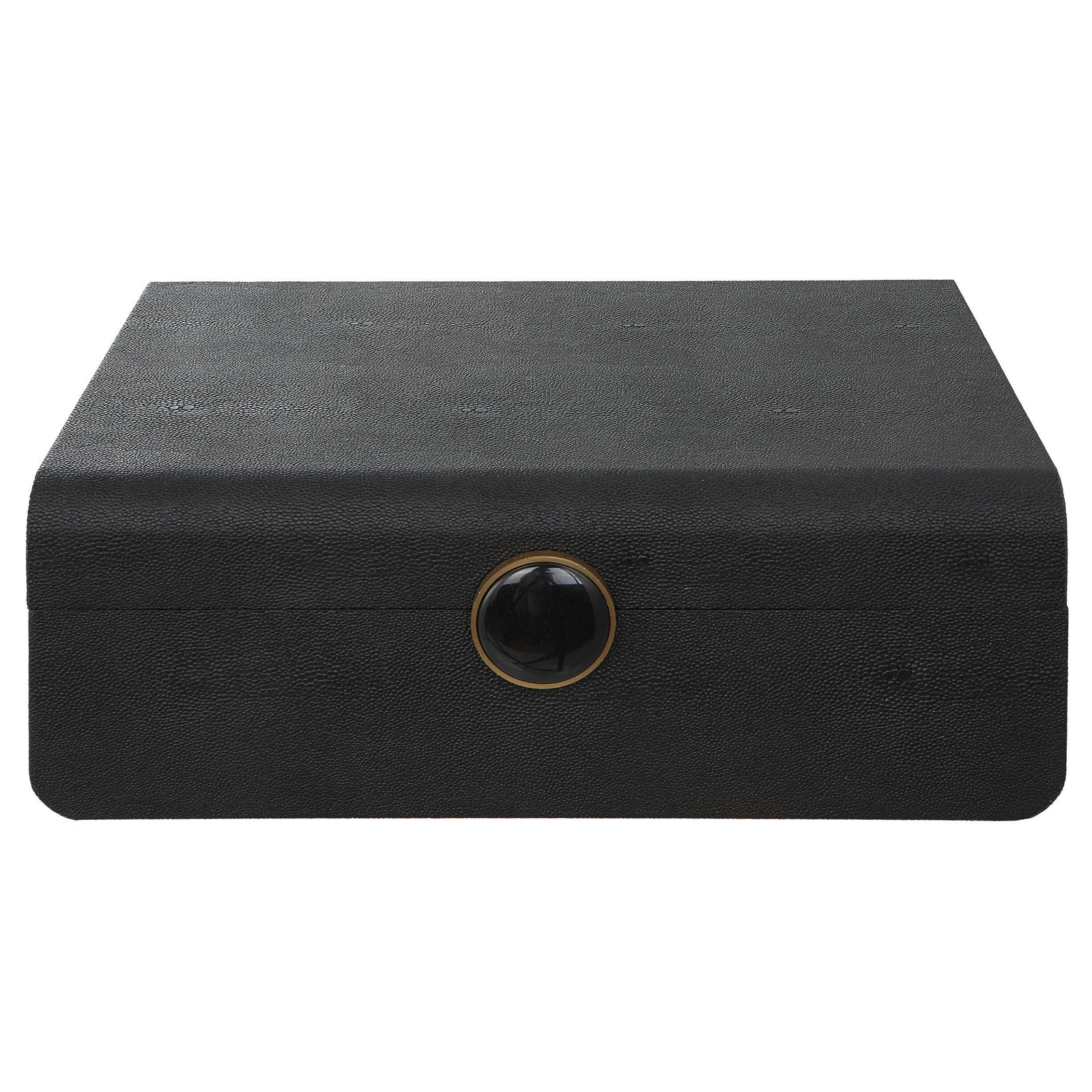 American Home Furniture Uttermost Lalique Black Shagreen Box