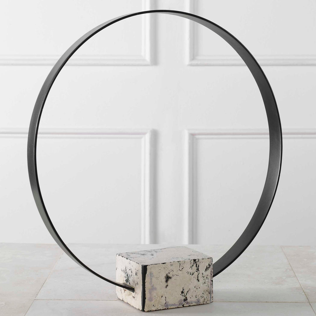 American Home Furniture Uttermost Around Again Circular Sculpture