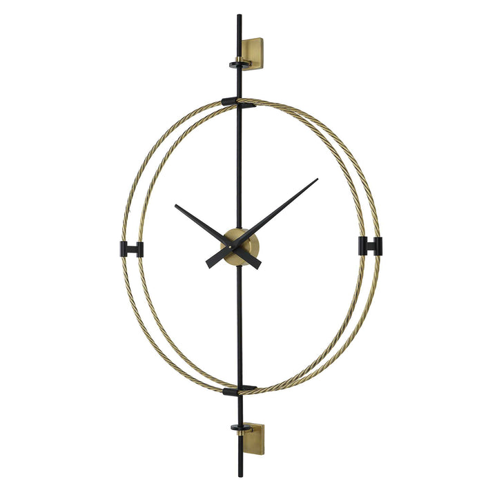 American Home Furniture Uttermost Time Flies Modern Wall Clock