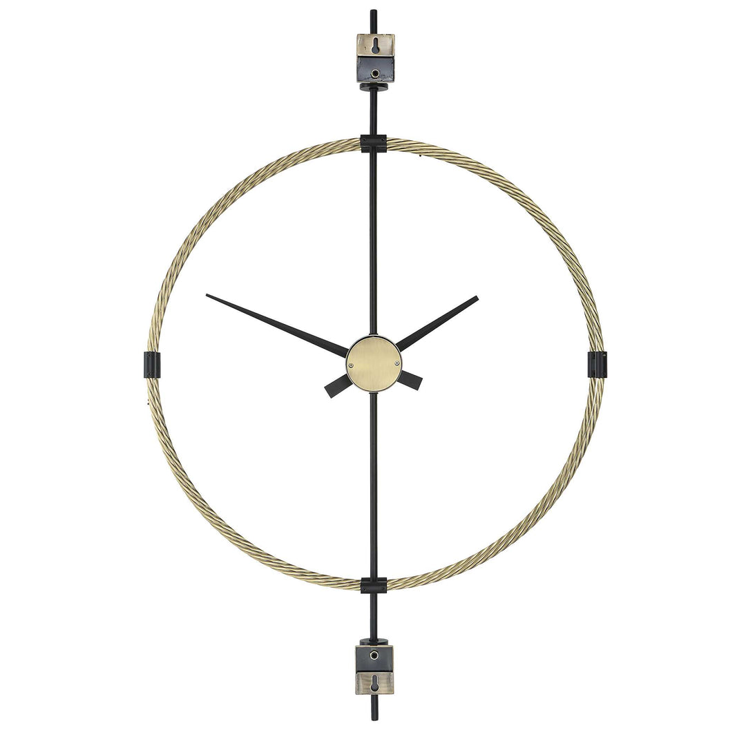 American Home Furniture Uttermost Time Flies Modern Wall Clock