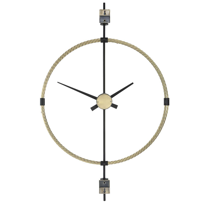 American Home Furniture Uttermost Time Flies Modern Wall Clock