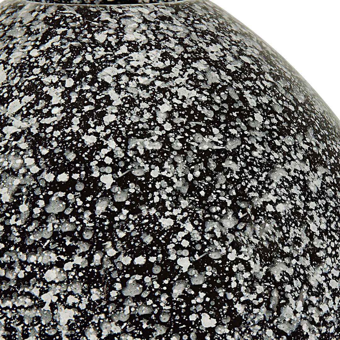 American Home Furniture Uttermost Cosmic Black & White Vases Set of 2