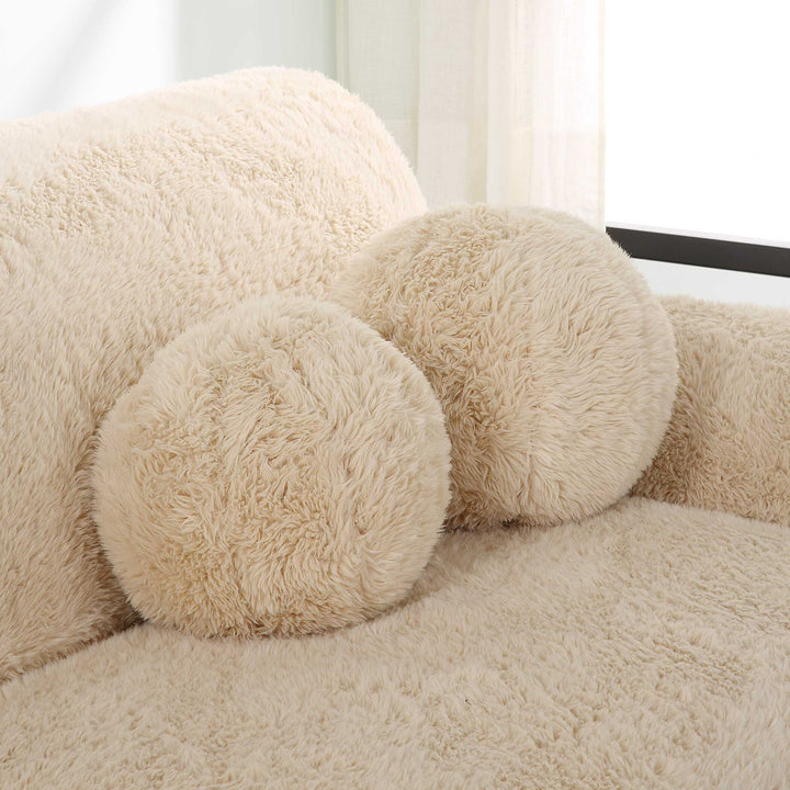 American Home Furniture Uttermost Abide Ball Sheepskin Pillows Set of 2
