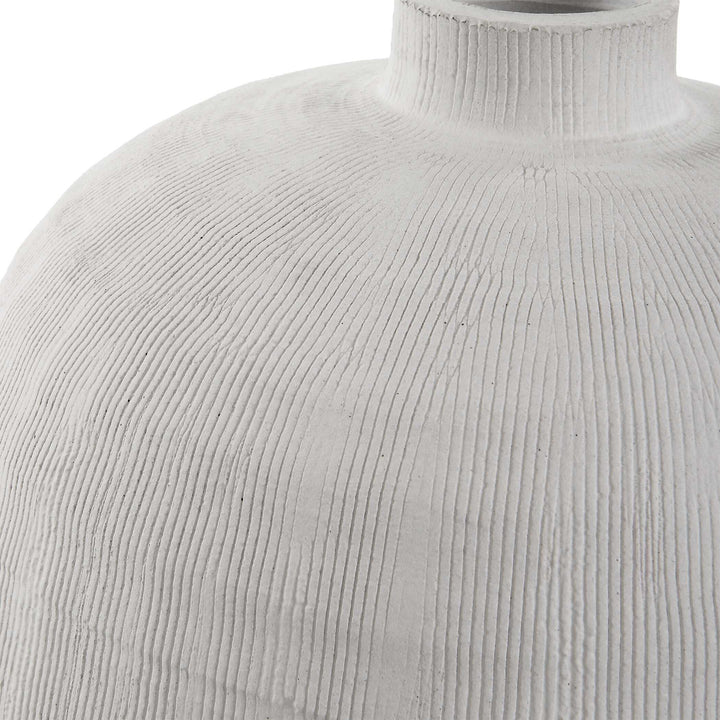American Home Furniture Uttermost Floreana Medium White Vase