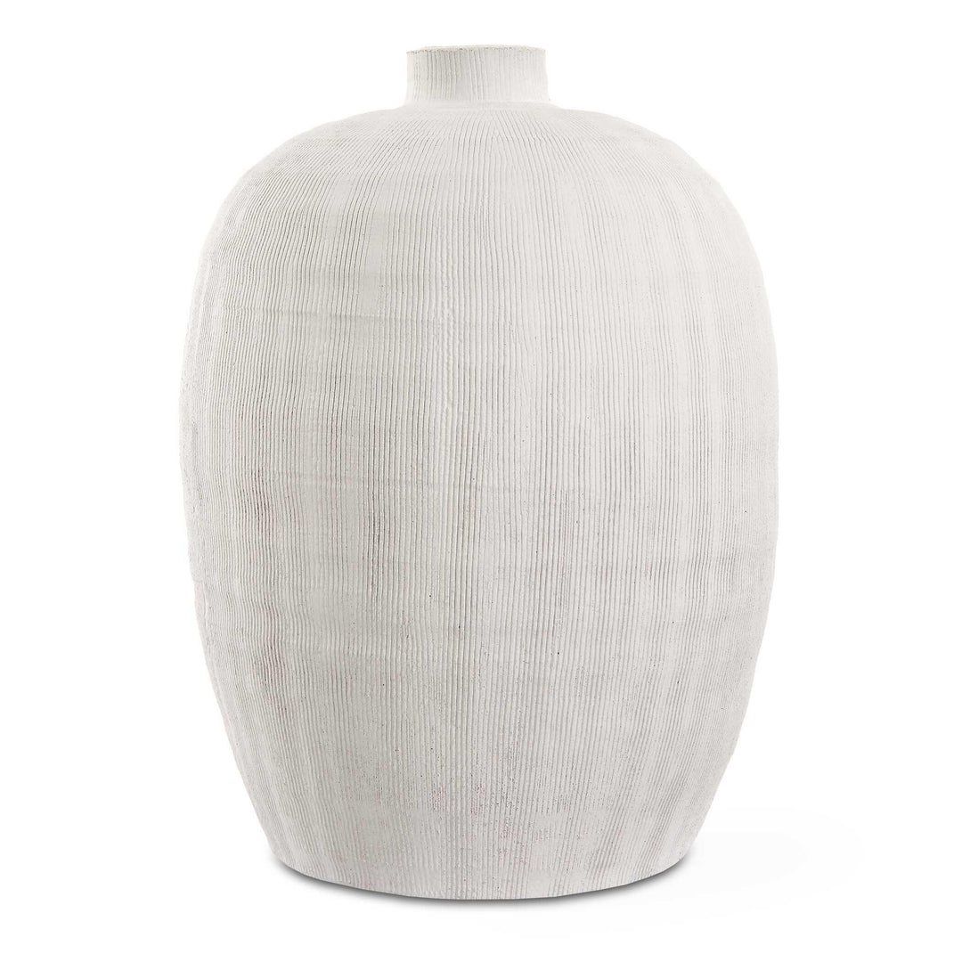 Floreana Medium White Vase - AmericanHomeFurniture