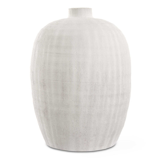 American Home Furniture Uttermost Floreana Medium White Vase