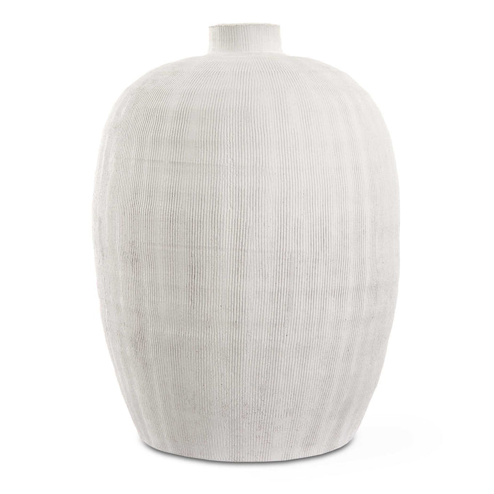 American Home Furniture Uttermost Floreana Medium White Vase