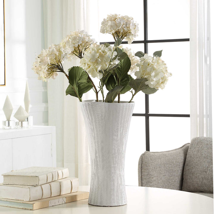 American Home Furniture Uttermost Floreana Tall White Vase