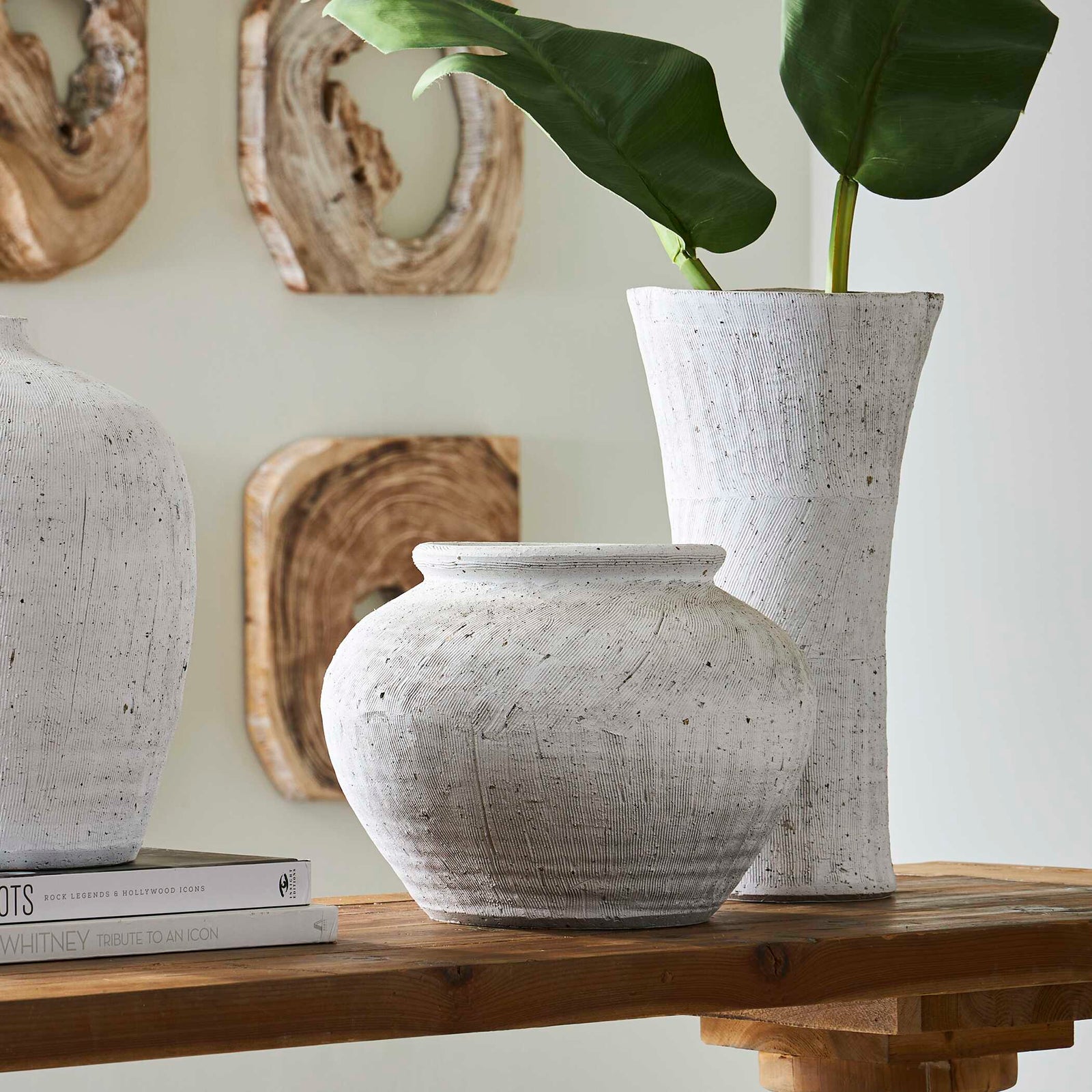 American Home Furniture Uttermost Floreana Tall White Vase
