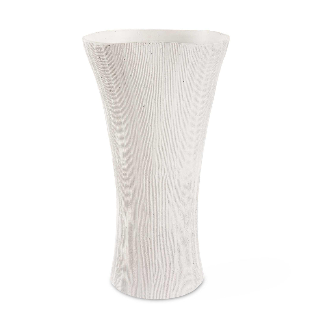Floreana Tall White Vase - AmericanHomeFurniture